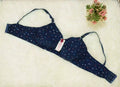 Soft Cotton Light Padded Bra - Blue