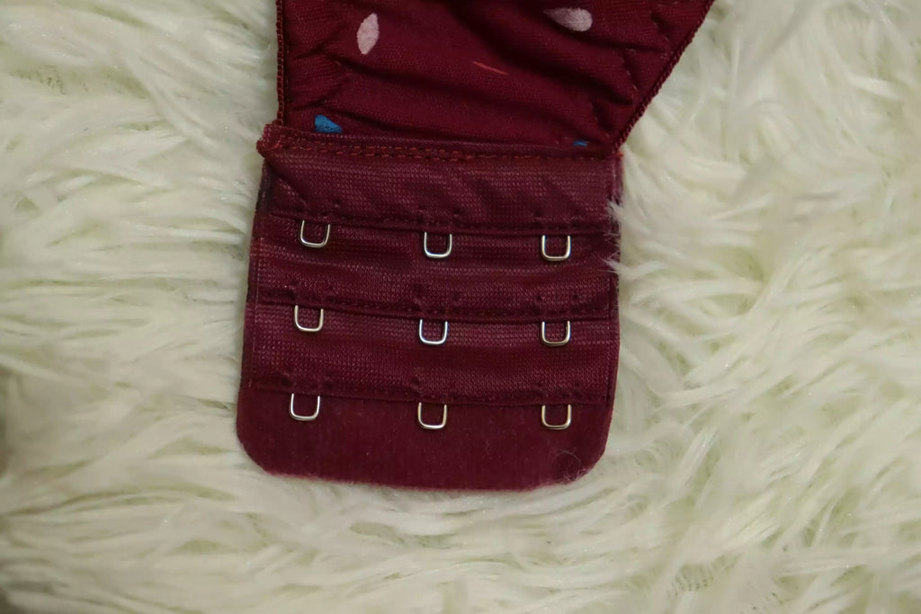 Soft Cotton Light Padded Bra - Mahroon