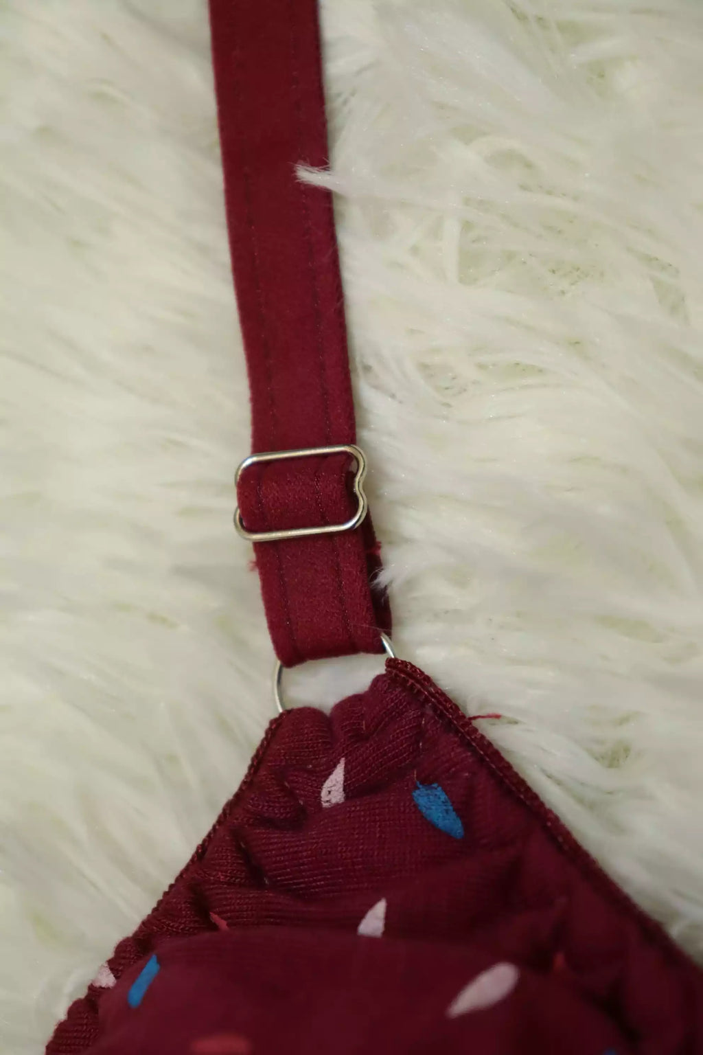 Soft Cotton Light Padded Bra - Mahroon